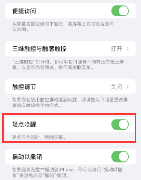 襄阳苹果授权维修站分享iPhone轻点无法唤醒怎么办 