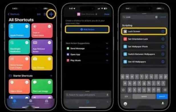 襄阳苹果14锁屏维修店分享iPhone14升级iOS16.4后如何创建锁屏快捷方式 
