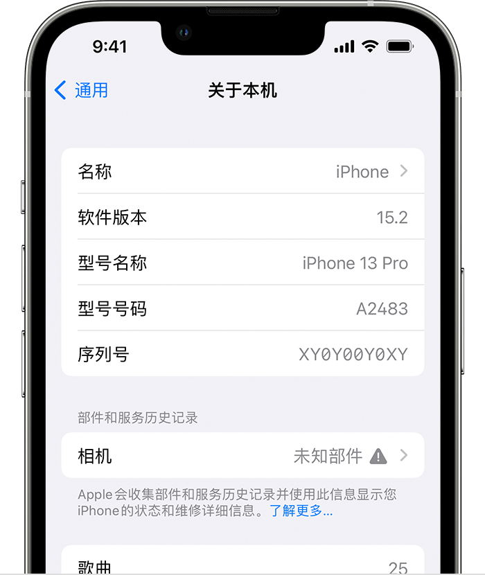 襄阳苹果维修分享iPhone 出现提示相机“未知部件”是什么原因？ 