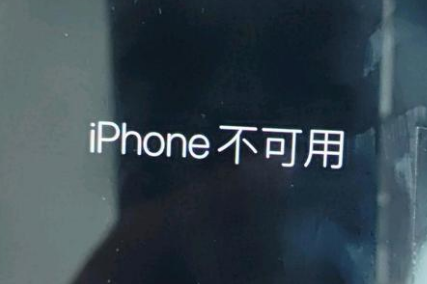 襄阳苹果服务网点分享锁屏界面显示“iPhone 不可用”如何解决 